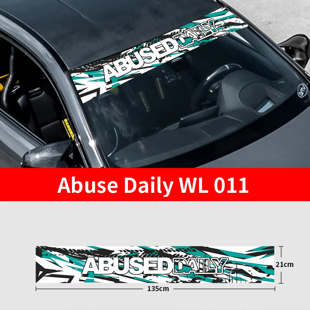 Abuse Daily Windscreen Banner Decal
