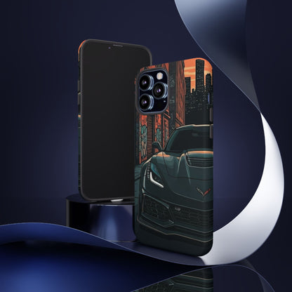 Chevy Corvette C7 Street Life-Dual Layer Ultra Tough Phone Case iPhone 13 Pro Max Matte Printify by The Night Shift Automotive Apparel