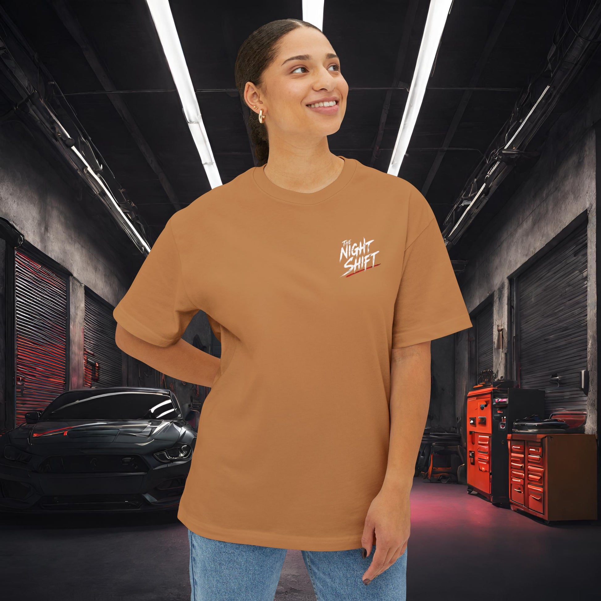 Toyota Supra MK-4 Owners Custom-Premium, Ultra Soft Unisex Oversized Boxy Tee Printify by The Night Shift Automotive Apparel