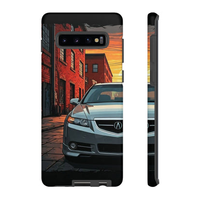 Acura TL Street Life-Dual Layer Ultra Tough Phone Case Samsung Galaxy S10 Plus Matte Printify by The Night Shift Automotive Apparel