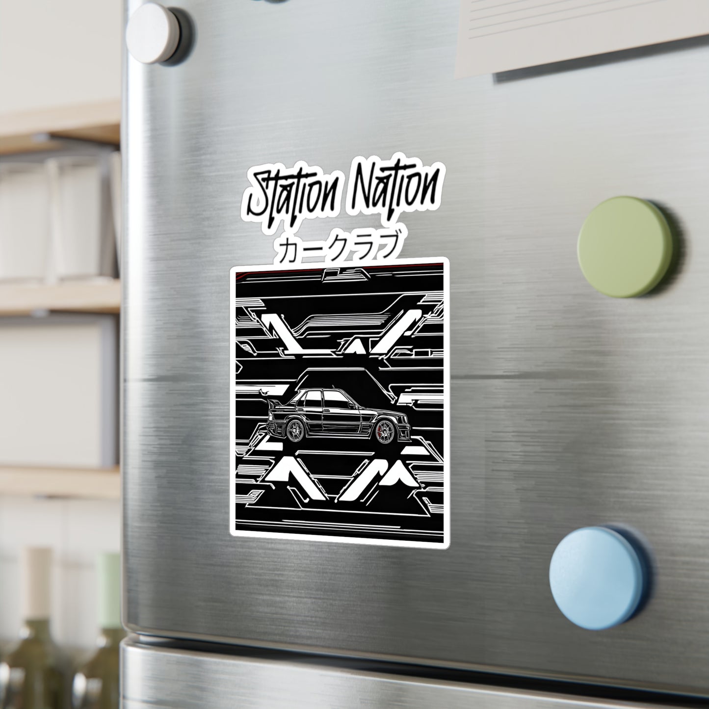 Kiss-Cut Vinyl Decals Printify by The Night Shift Automotive Apparel