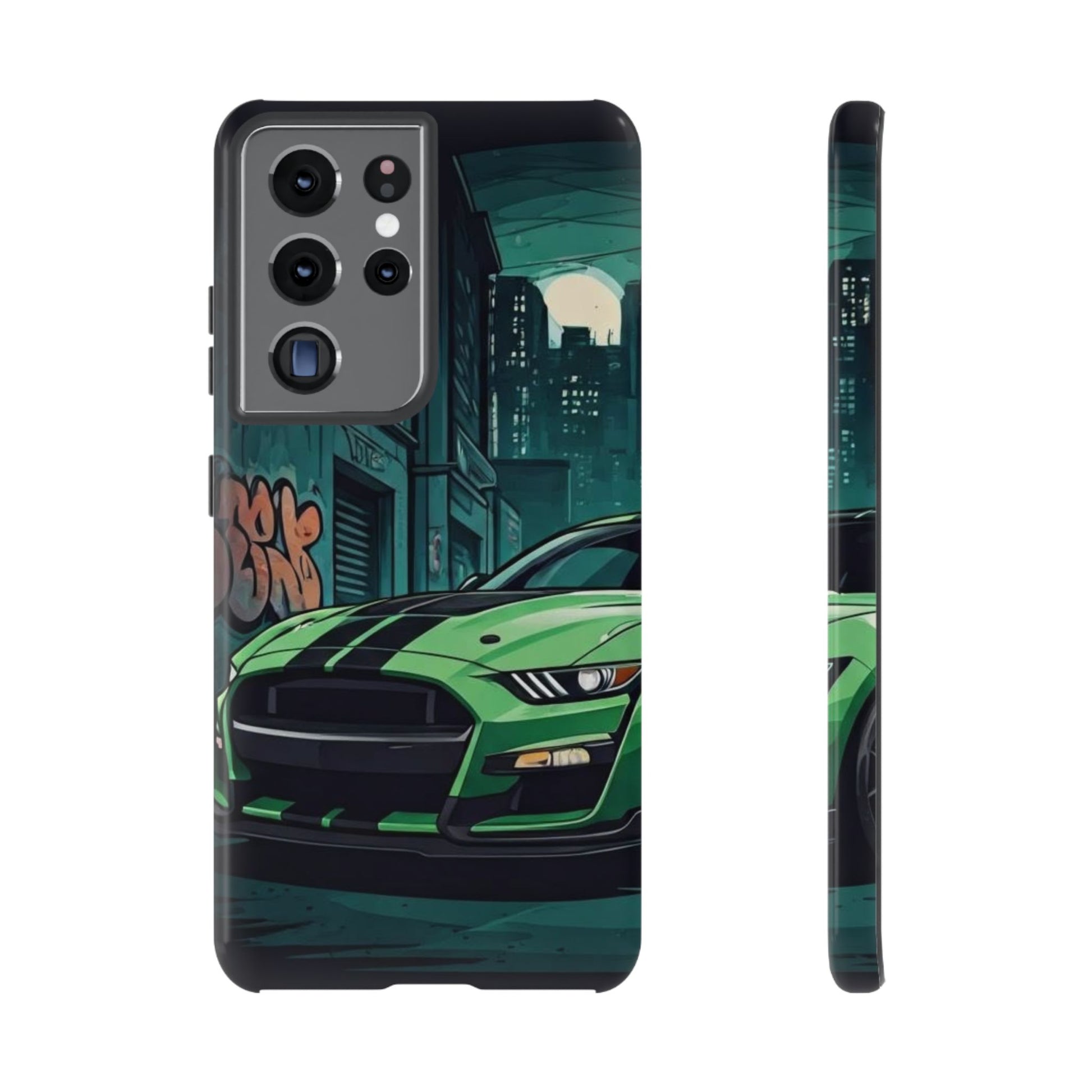Ford Mustang Shelby GT500 Street Life-Dual Layer Ultra Tough Phone Case Samsung Galaxy S21 Ultra Glossy Printify by The Night Shift Automotive Apparel