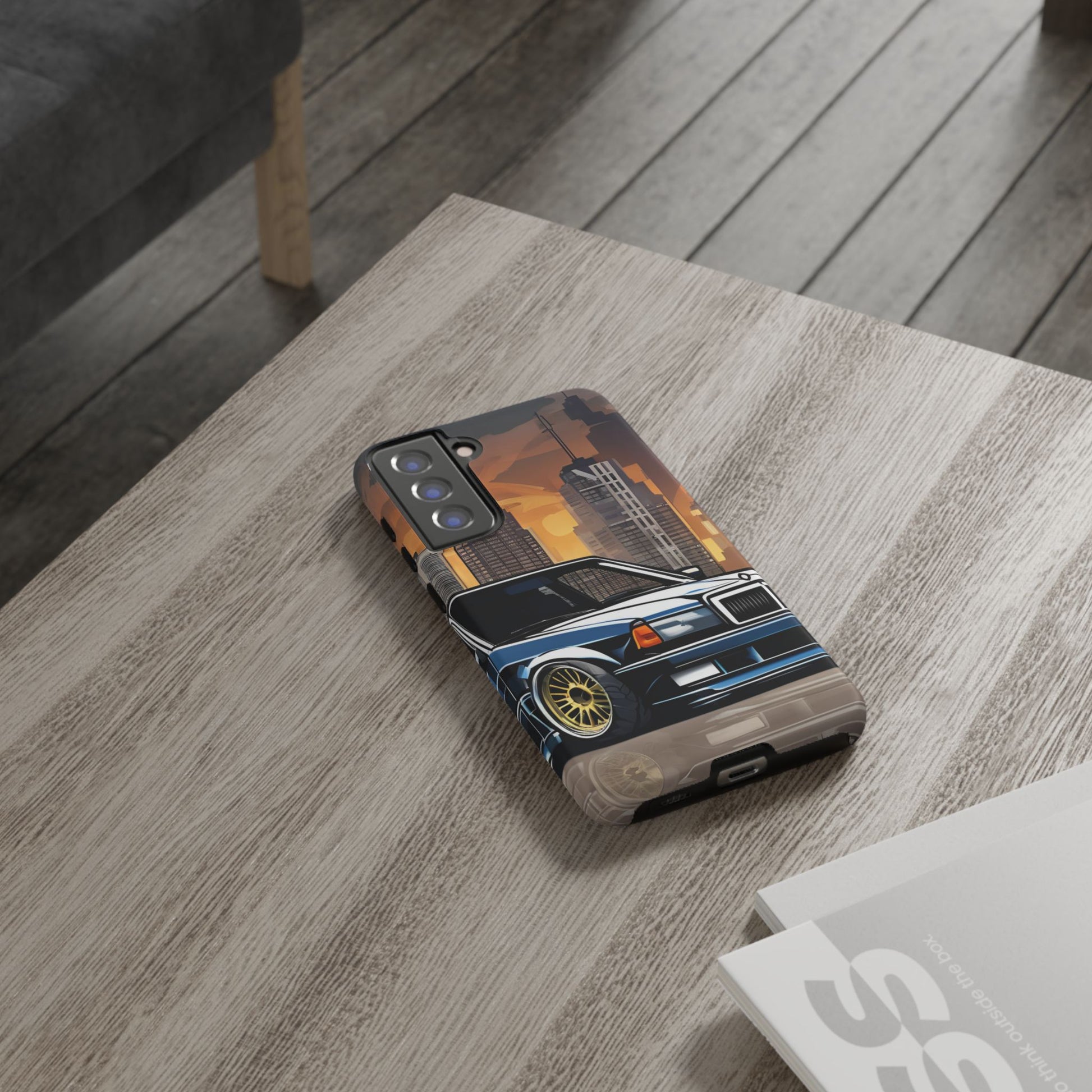 Mercedes Benz 190e Evo-Dual Layer Ultra Tough Phone Case Samsung Galaxy S21 FE Matte Printify by The Night Shift Automotive Apparel