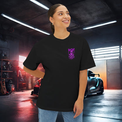 The Night Shift Demonic Piston Princess-Premium, Ultra Soft Unisex Oversized Boxy Tee Printify by The Night Shift Automotive Apparel