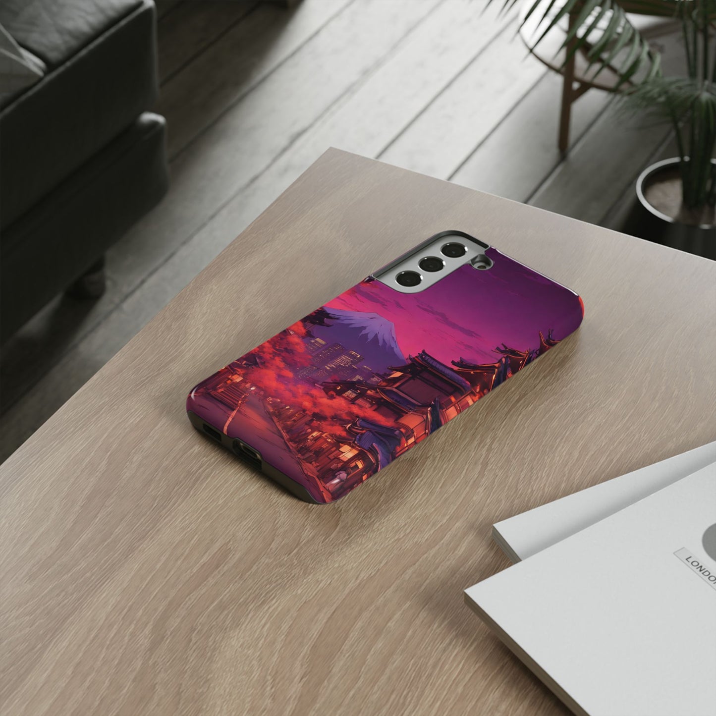 Traditional Japanese Village Countryside-Dual Layer Ultra Tough Phone Case Samsung Galaxy S22 Plus Glossy Printify by The Night Shift Automotive Apparel