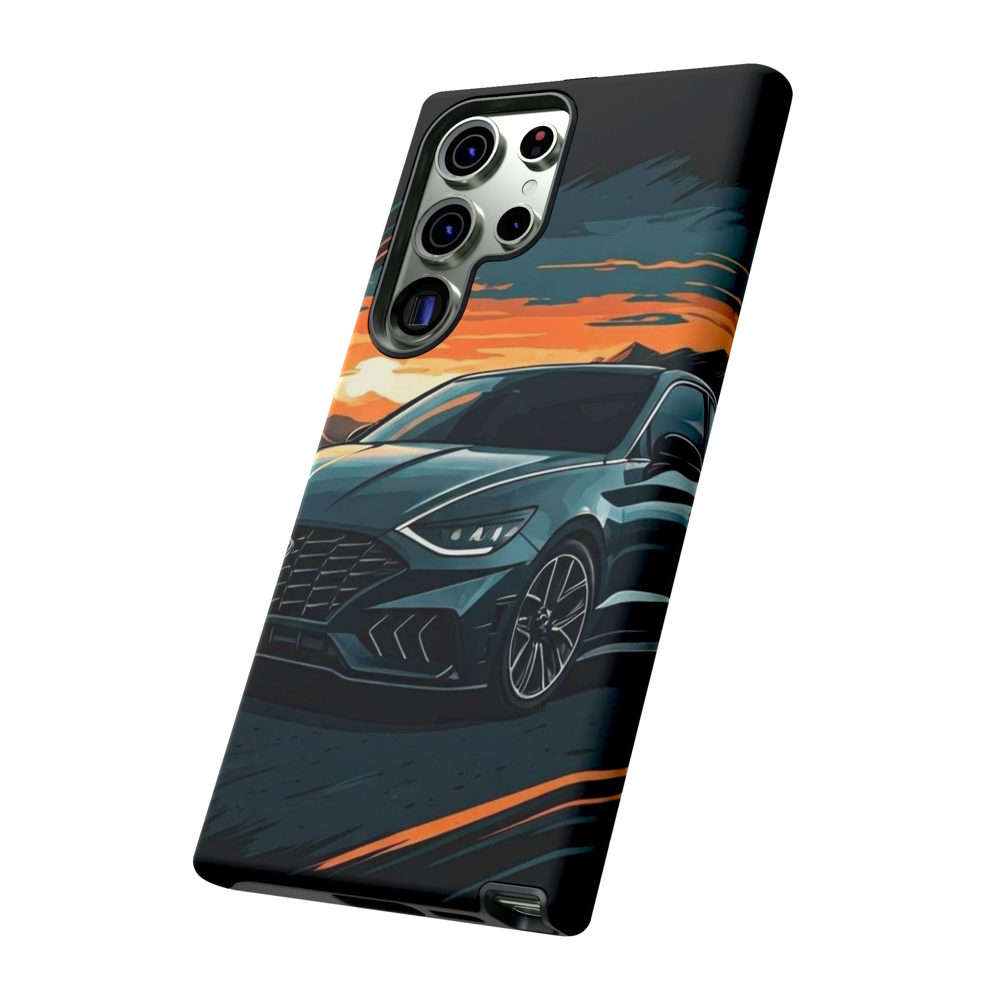 Hyundai Sonata-Sunset Drive-Dual Layer Ultra Tough Phone Case Printify by The Night Shift Automotive Apparel