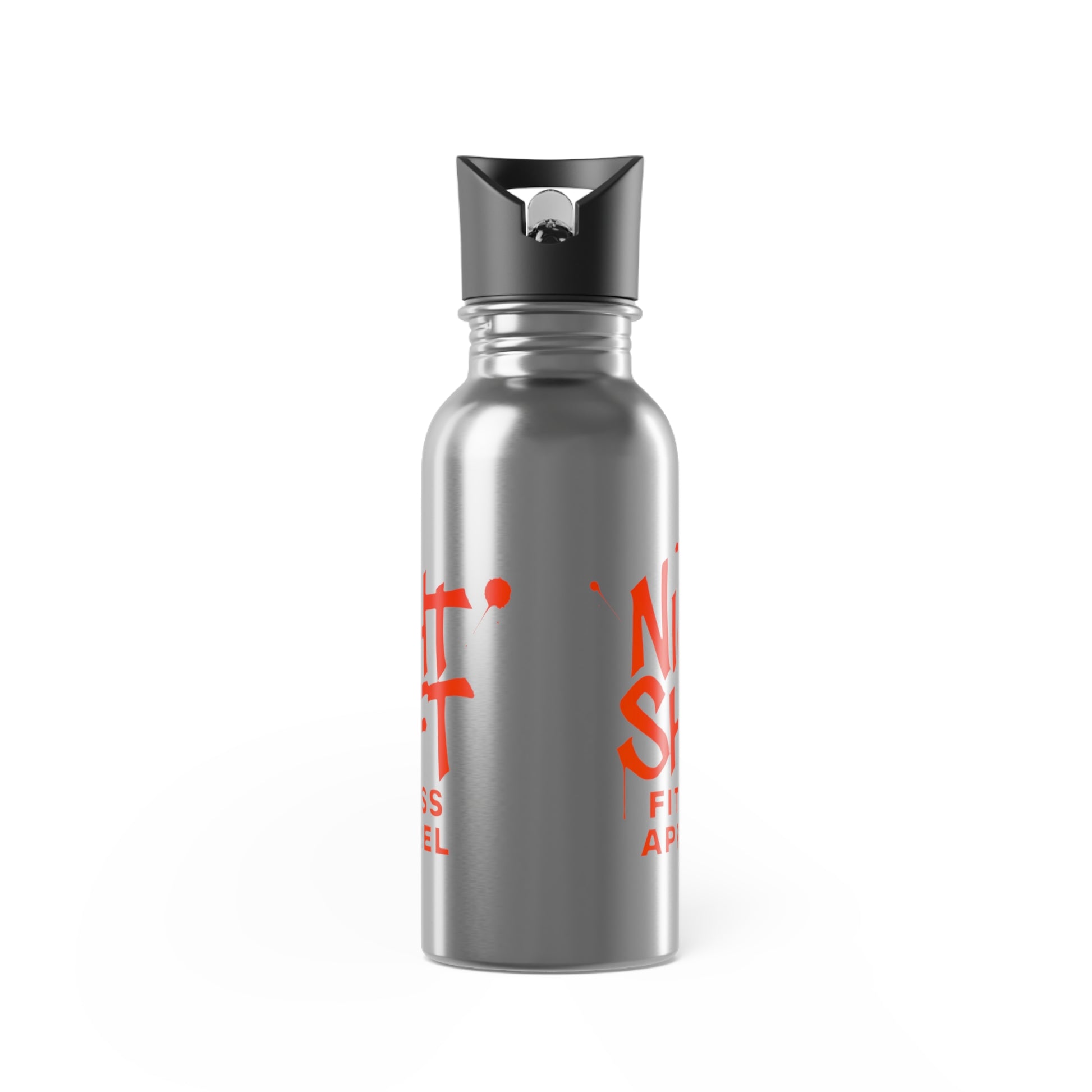 Stainless Steel Water Bottle With Straw, 20oz Printify by The Night Shift Automotive Apparel