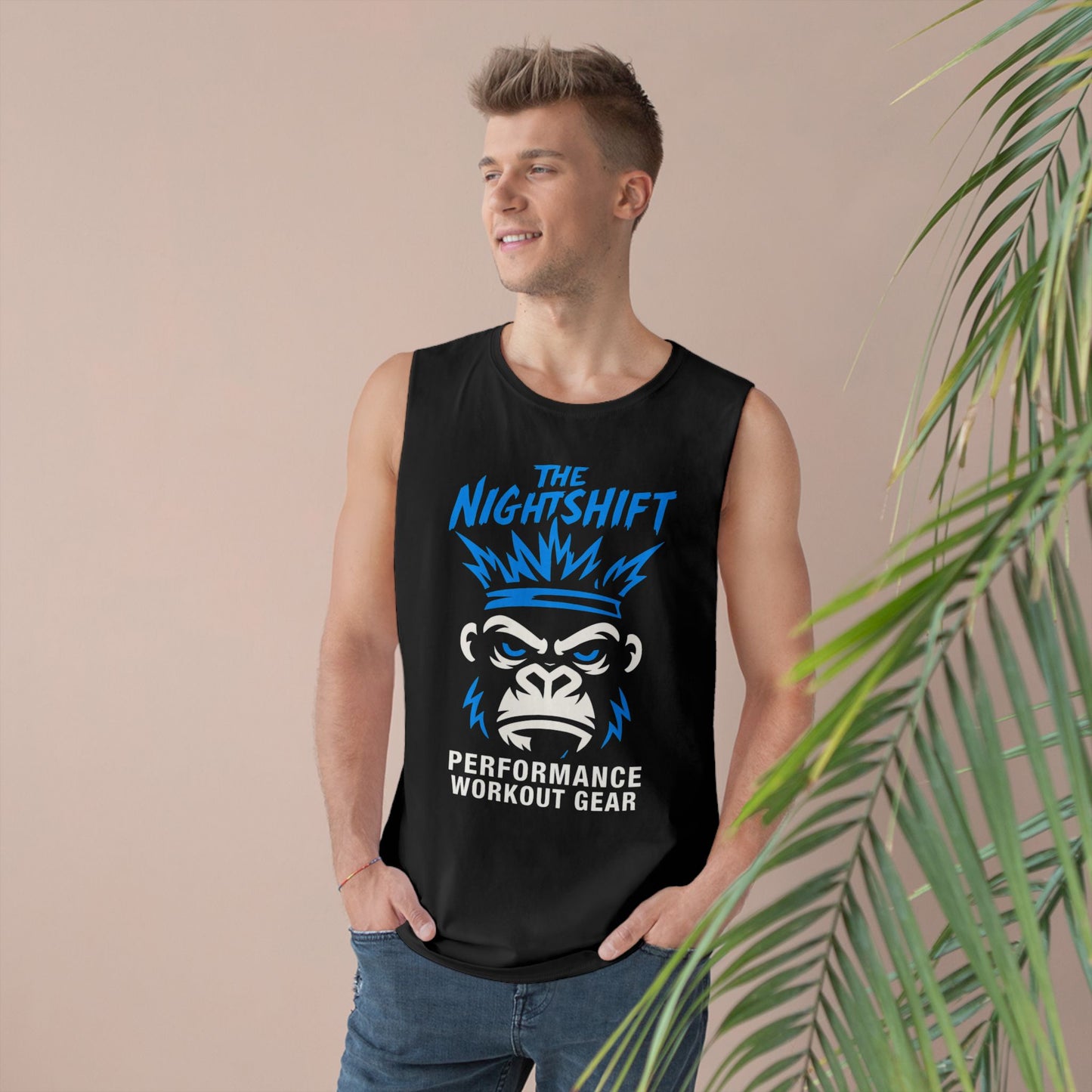 King Of The Gym - Premium Unisex Barnard Tank Top Printify by The Night Shift Automotive Apparel