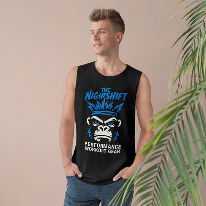 King Of The Gym - Premium Unisex Barnard Tank Top Printify by The Night Shift Automotive Apparel