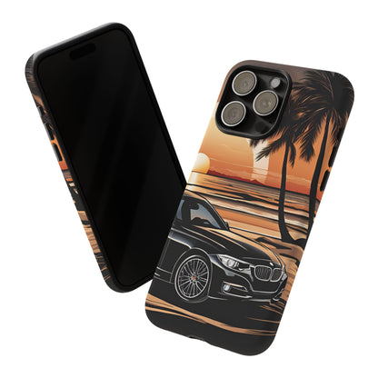 BMW Sunset On The Beach-Dual Layer Ultra Tough Phone Case Printify by The Night Shift Automotive Apparel