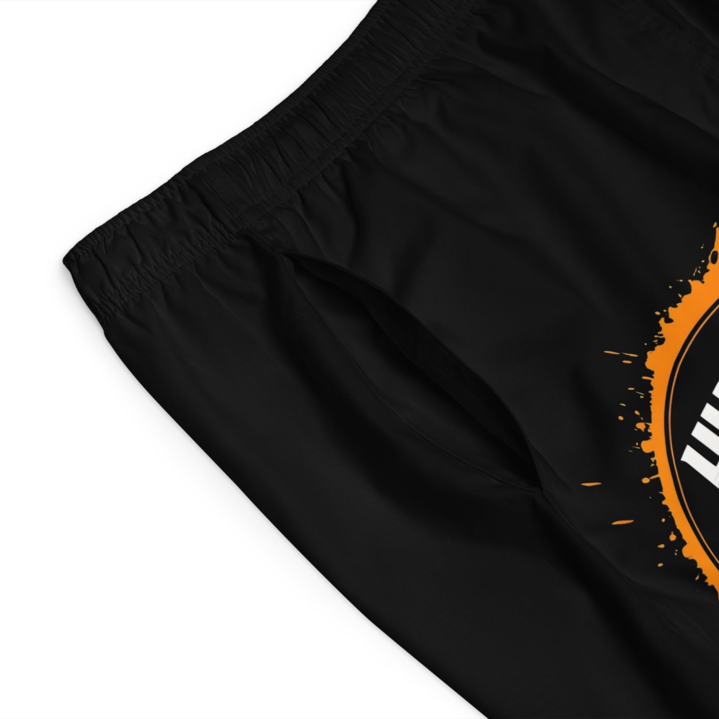 Hustle For The Muscle - Men's Relaxed Fit Board Shorts Printify by The Night Shift Automotive Apparel