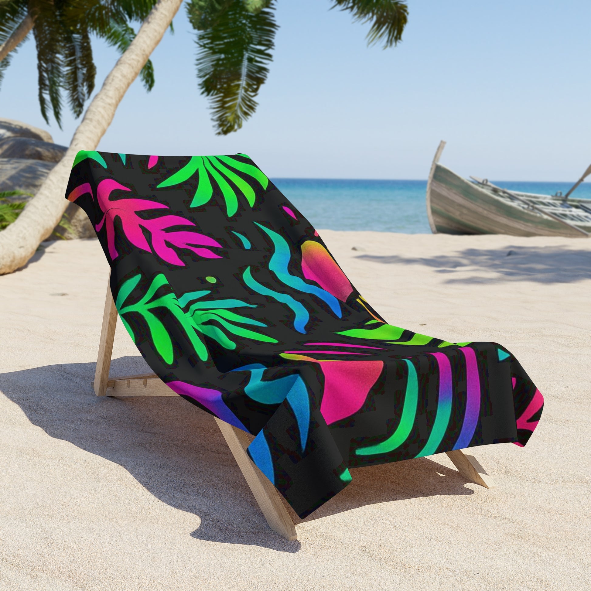 Premium Beach & Shower Towel 36" × 72" Printify by The Night Shift Automotive Apparel