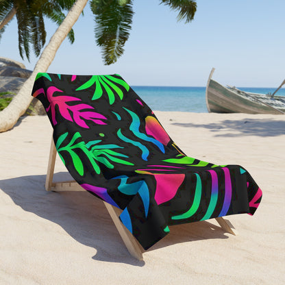 Premium Beach & Shower Towel 36" × 72" Printify by The Night Shift Automotive Apparel
