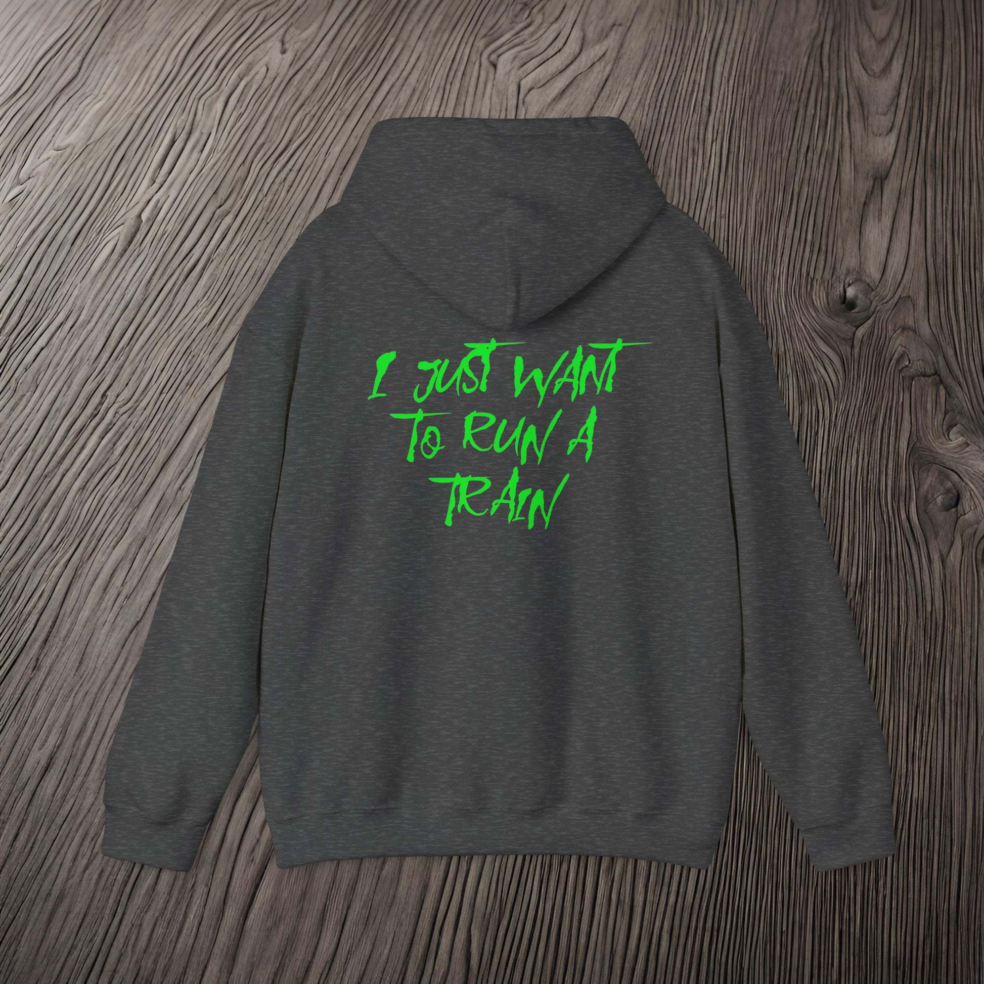 I Just Want To Run A Train-Ultra Soft, Premium Hoodie Printify by The Night Shift Automotive Apparel