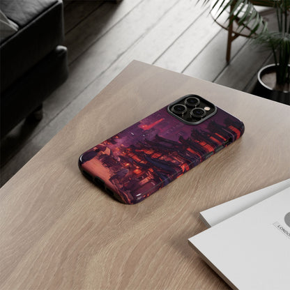 Traditional Japanese Village Countryside-Dual Layer Ultra Tough Phone Case iPhone 14 Pro Max Glossy Printify by The Night Shift Automotive Apparel