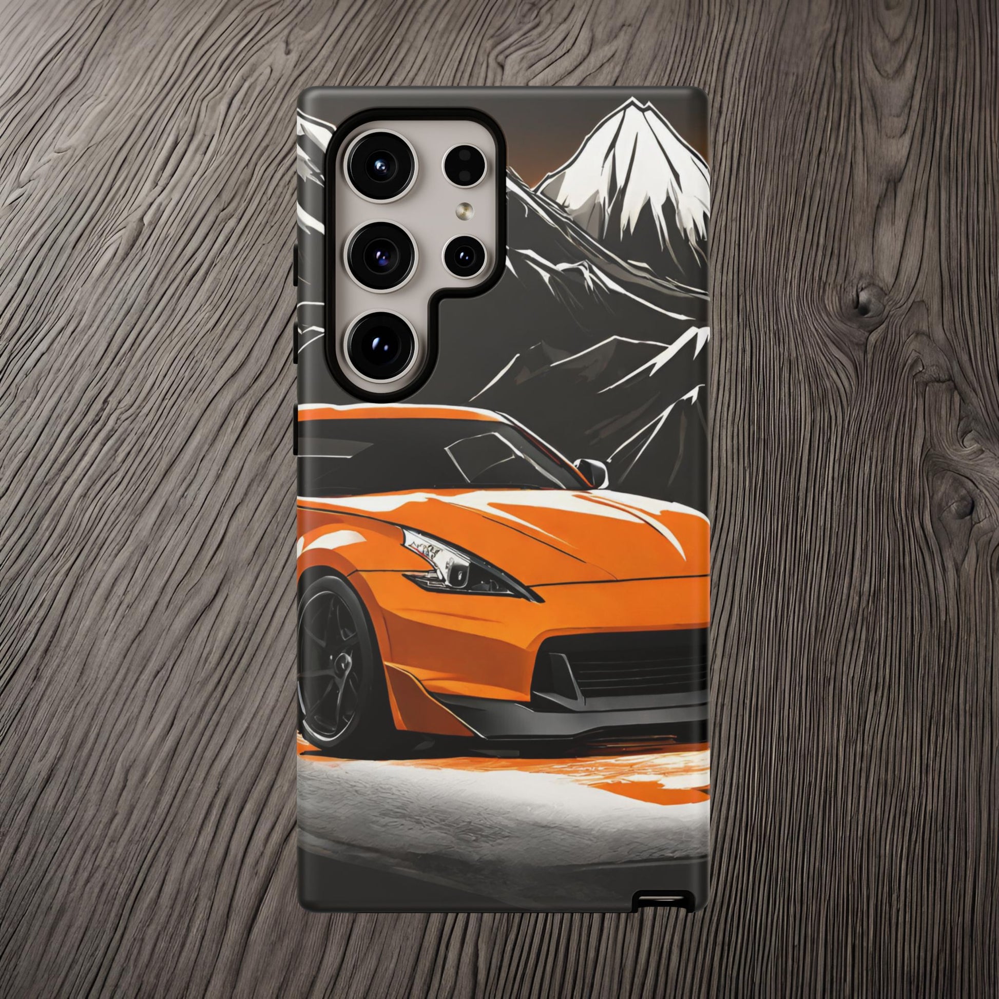 Nissan 370Z Mt Fuji-Dual Layer Ultra Tough Phone Case Samsung Galaxy S24 Ultra Matte Printify by The Night Shift Automotive Apparel