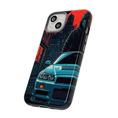 Nissan Skyline R34 Street Life-Dual Layer Ultra Tough Phone Case Printify by The Night Shift Automotive Apparel