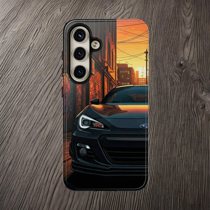 Subaru BRZ Street Life-Dual Layer Ultra Tough Phone Case Samsung Galaxy S24 Glossy Printify by The Night Shift Automotive Apparel