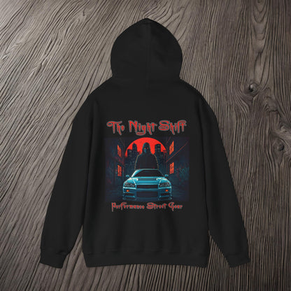 Nissan Skyline R34 GTR Masked Up-Ultra Soft, Premium Hoodie Printify by The Night Shift Automotive Apparel
