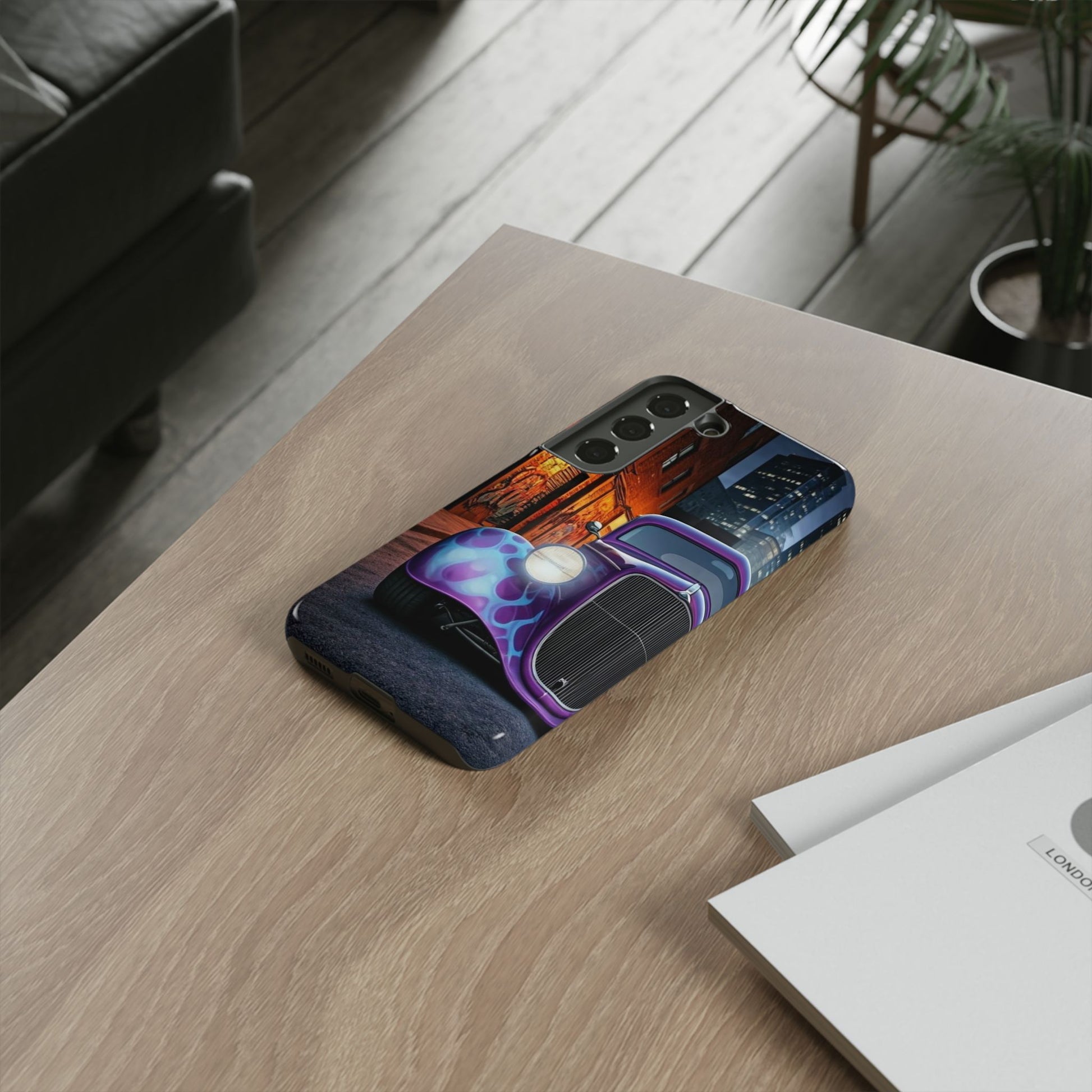 1934 Ford Street Life-Dual Layer Ultra Tough Phone Case Samsung Galaxy S22 Glossy Printify by The Night Shift Automotive Apparel