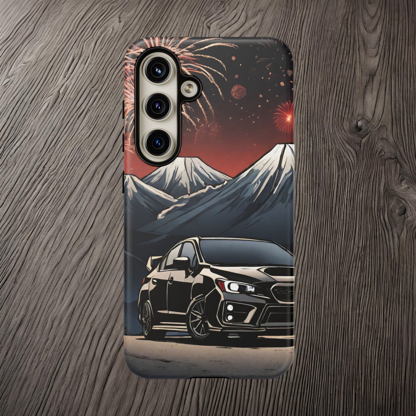 Subaru WRX/STI Fireworks-Dual Layer Ultra Tough Phone Case Samsung Galaxy S24 Matte Printify by The Night Shift Automotive Apparel
