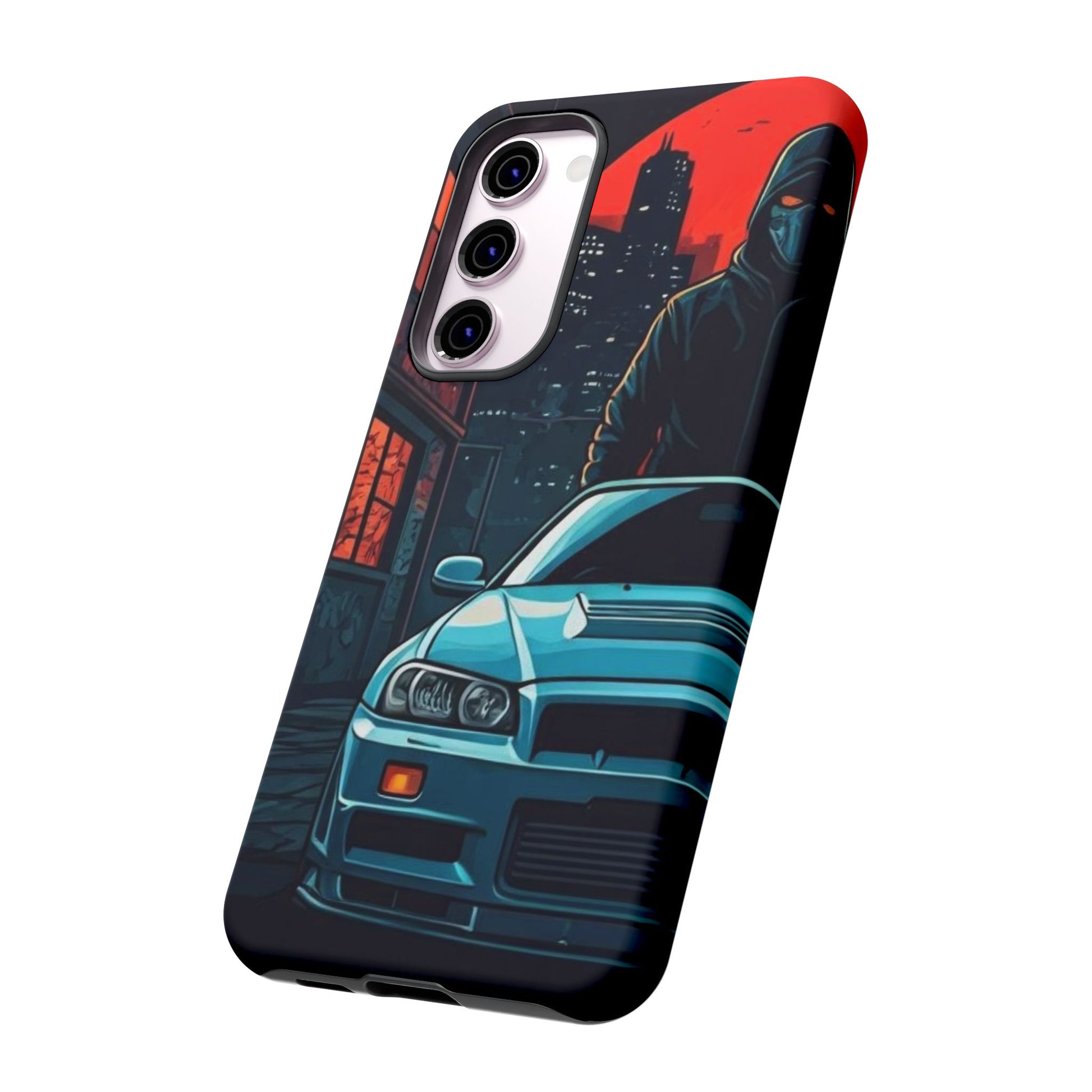 Nissan Skyline R34 Street Life-Dual Layer Ultra Tough Phone Case Printify by The Night Shift Automotive Apparel