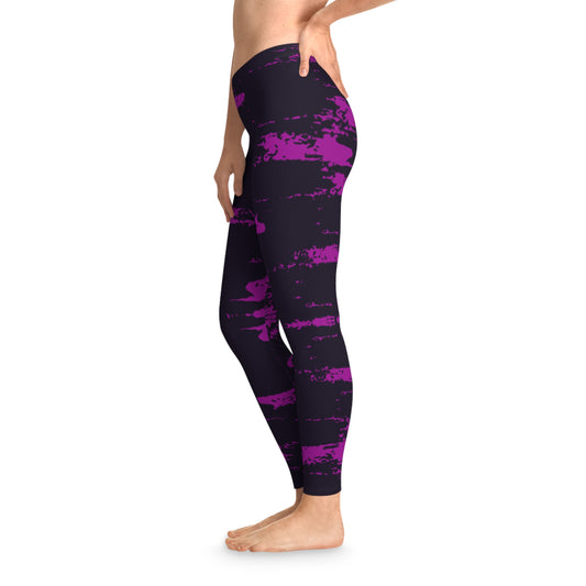 Stretchy Leggings Seam thread color automatically matched to design Printify by The Night Shift Automotive Apparel
