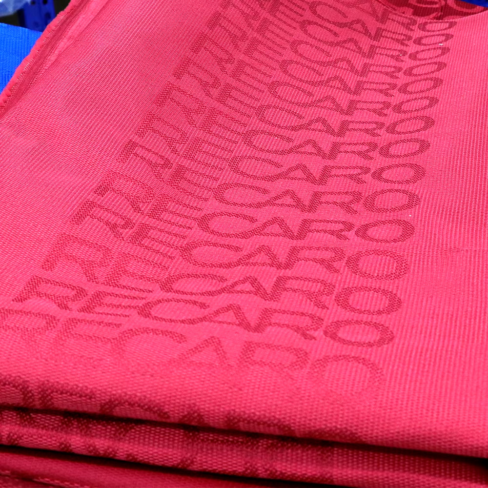1Pcs JDM Style High Quality Hyper Bride Recaro Seats Fabric Racing Car Seat Cover Headliner Door Panel Cloth 100CM X160Cm Recaro Red The Night Shift Performance Street Gear by The Night Shift Automotive Apparel