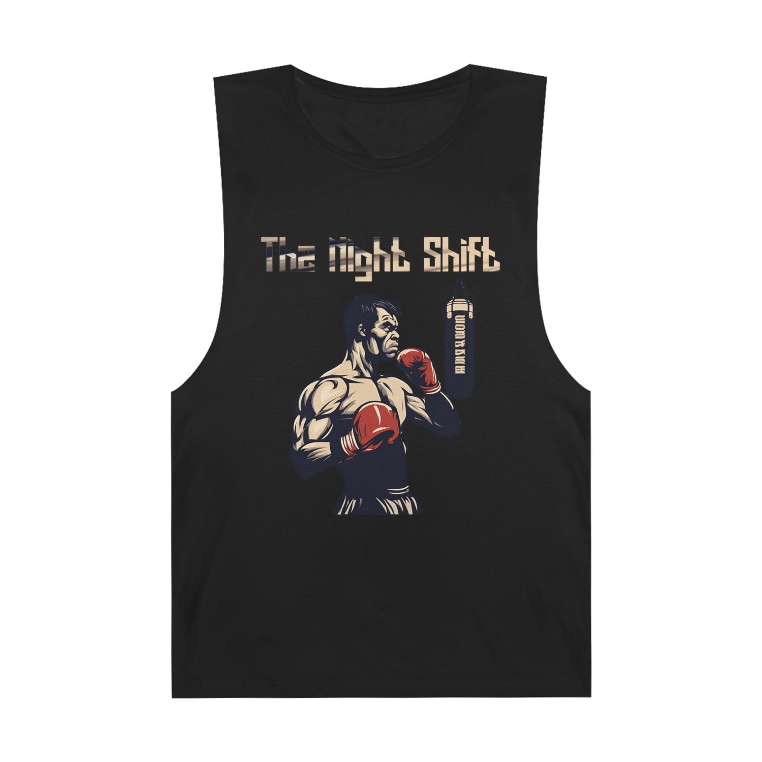 Boxing Champ - Premium Unisex Barnard Tank Top Black Printify by The Night Shift Automotive Apparel