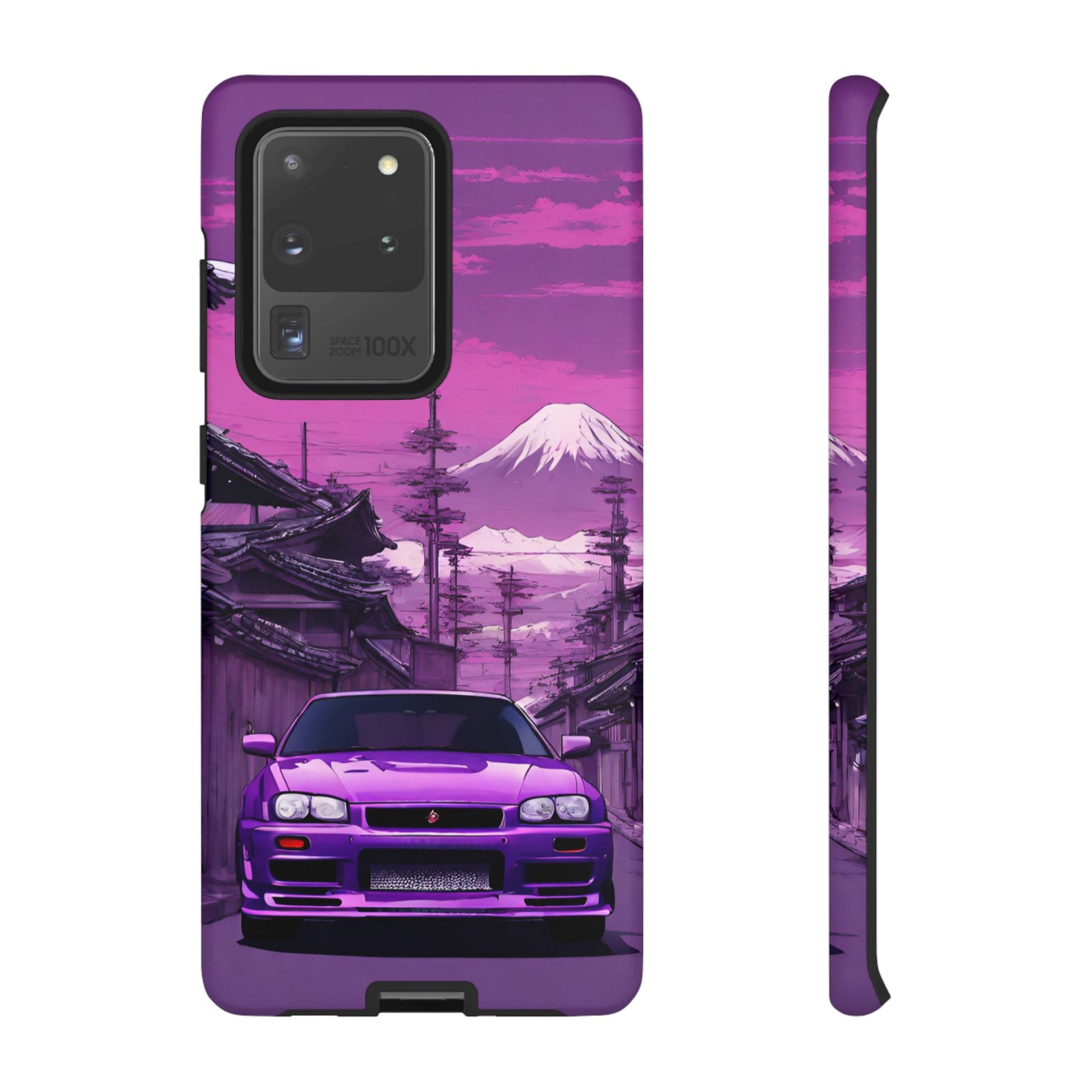 Nissan Skyline R34 Mt Fuji-Dual Layer Ultra Tough Phone Case Samsung Galaxy S20 Ultra Matte Printify by The Night Shift Automotive Apparel