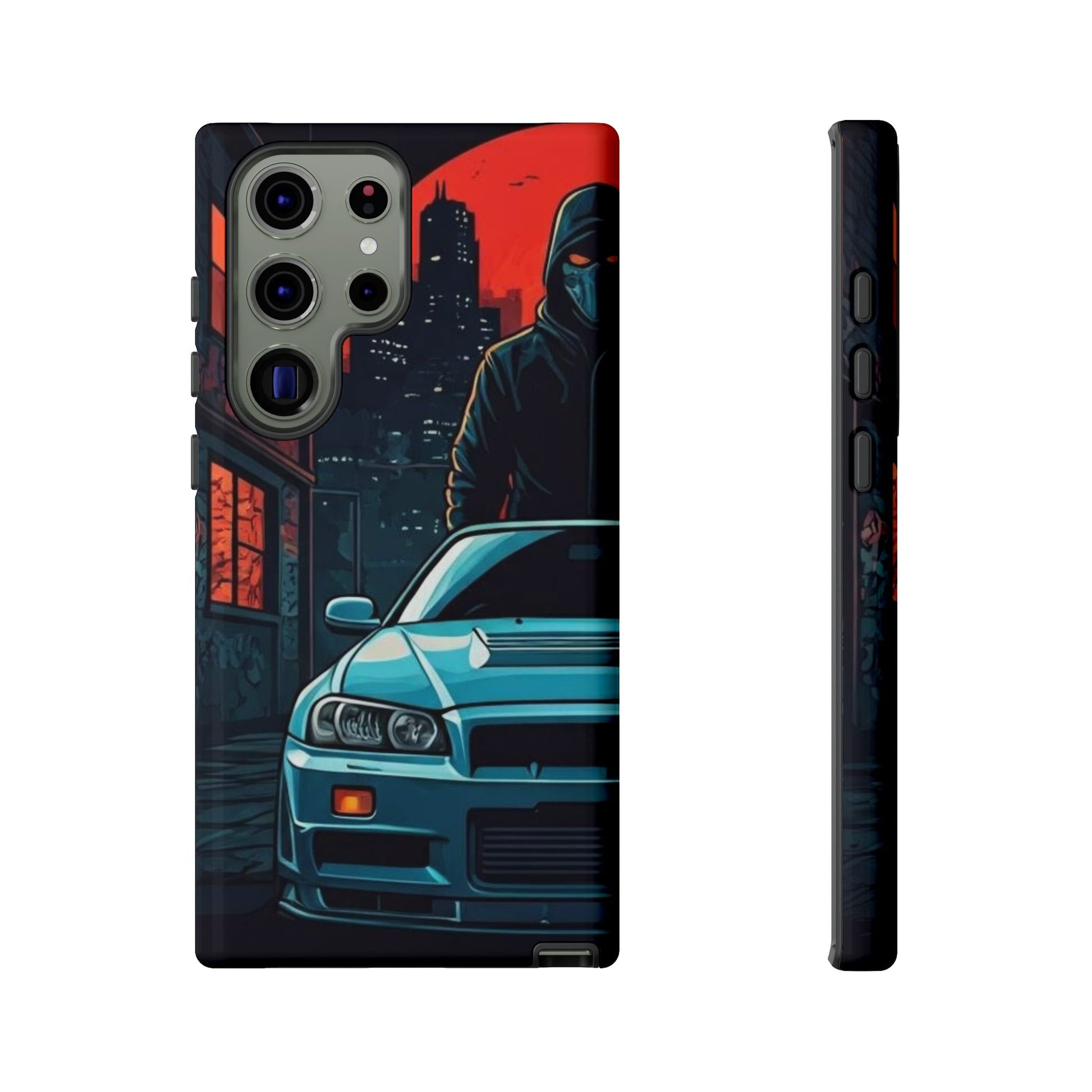 Nissan Skyline R34 Street Life-Dual Layer Ultra Tough Phone Case Printify by The Night Shift Automotive Apparel