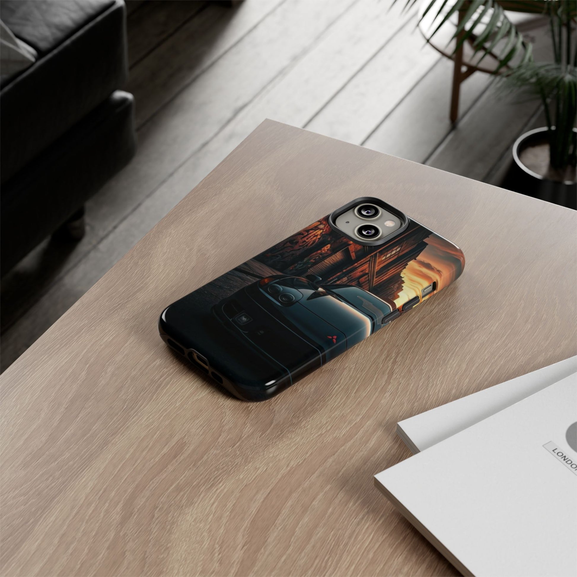 Mitsubishi 3000GT VR4 Street Life-Dual Layer Ultra Tough Phone Case iPhone 14 Glossy Printify by The Night Shift Automotive Apparel
