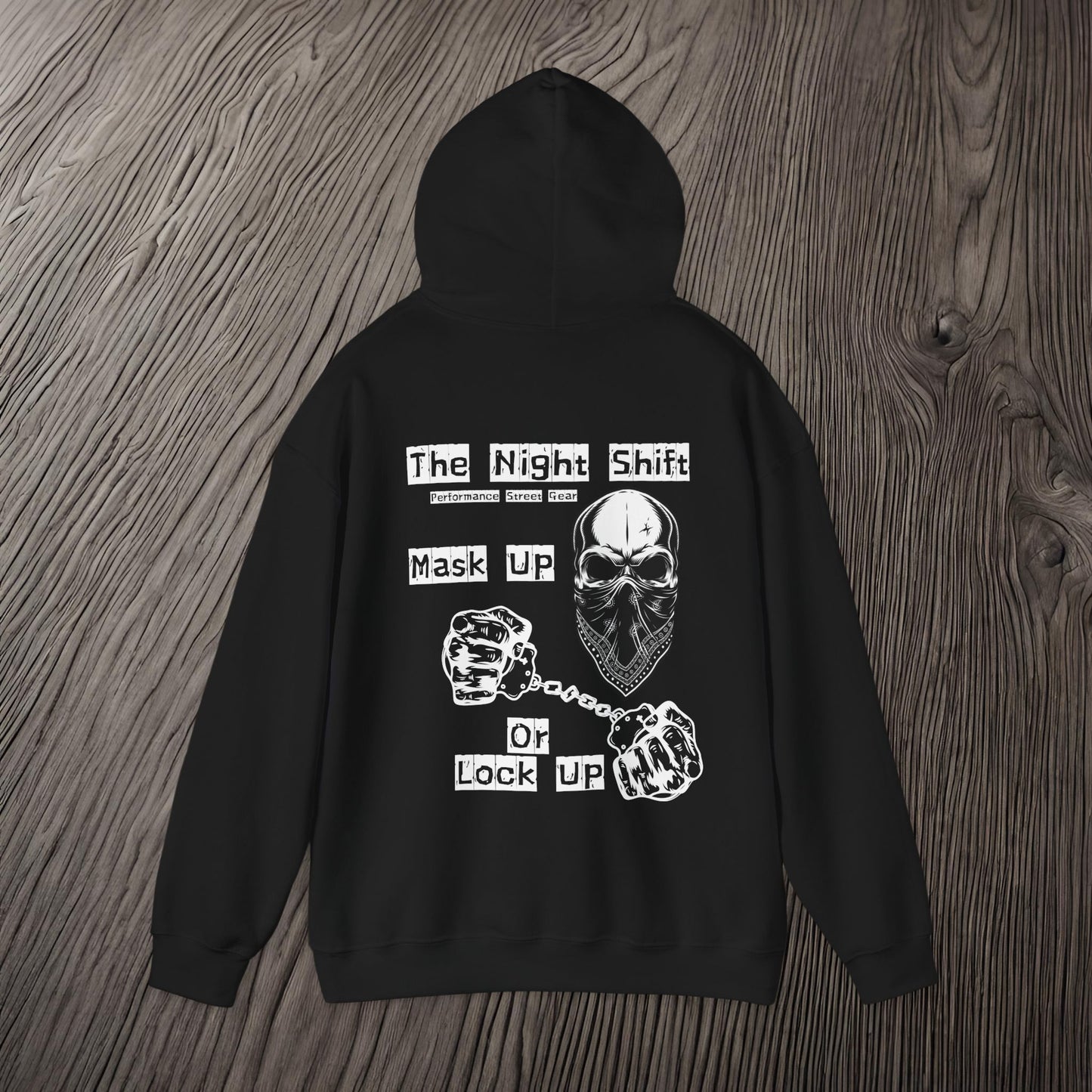 Mask Up or Lock Up-Ultra Soft, Premium Hoodie Printify by The Night Shift Automotive Apparel