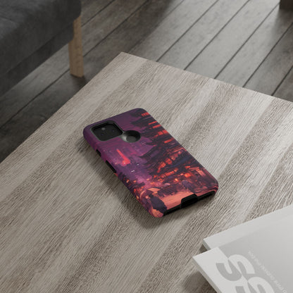 Traditional Japanese Village Countryside-Dual Layer Ultra Tough Phone Case Google Pixel 5 5G Matte Printify by The Night Shift Automotive Apparel