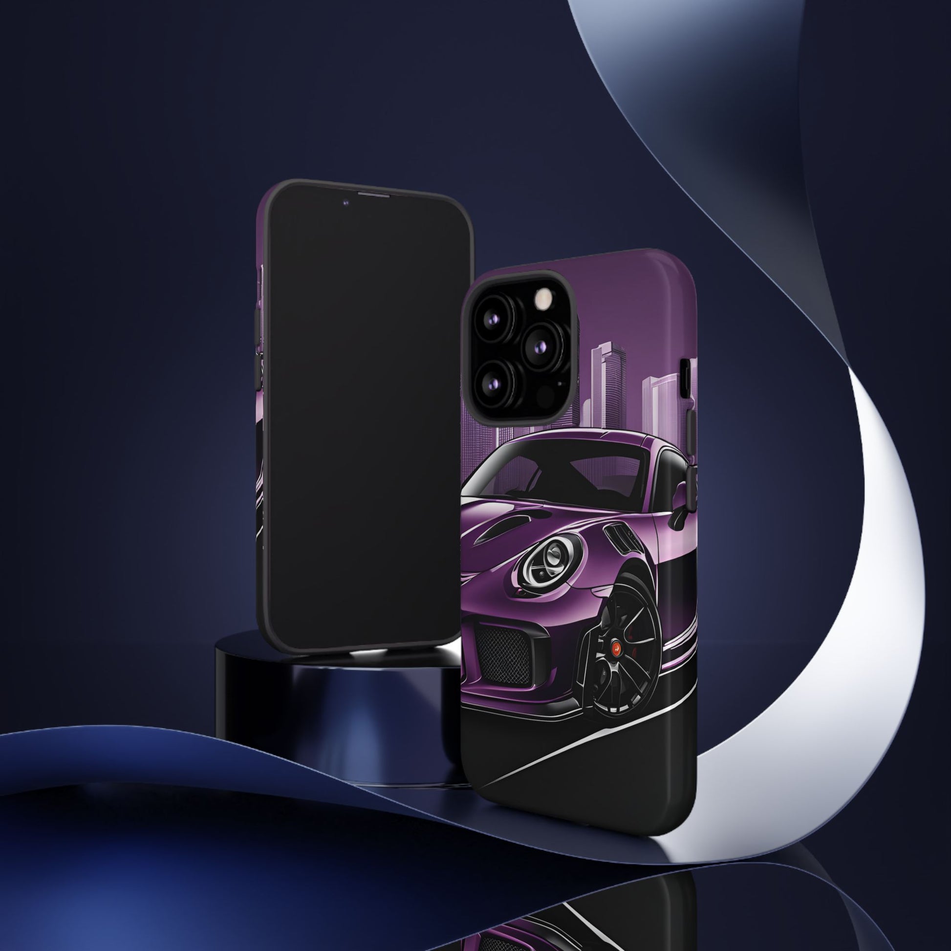 Porsche 911 GT3 RS-Dual Layer Ultra Tough Phone Case iPhone 13 Pro Glossy Printify by The Night Shift Automotive Apparel