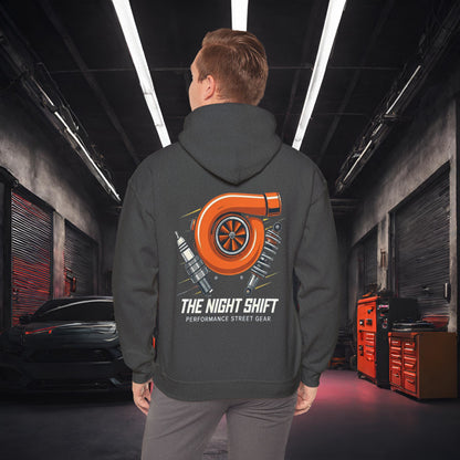 The Night Shift Essentials-Ultra Soft, Premium Hoodie Dark Heather Printify by The Night Shift Automotive Apparel