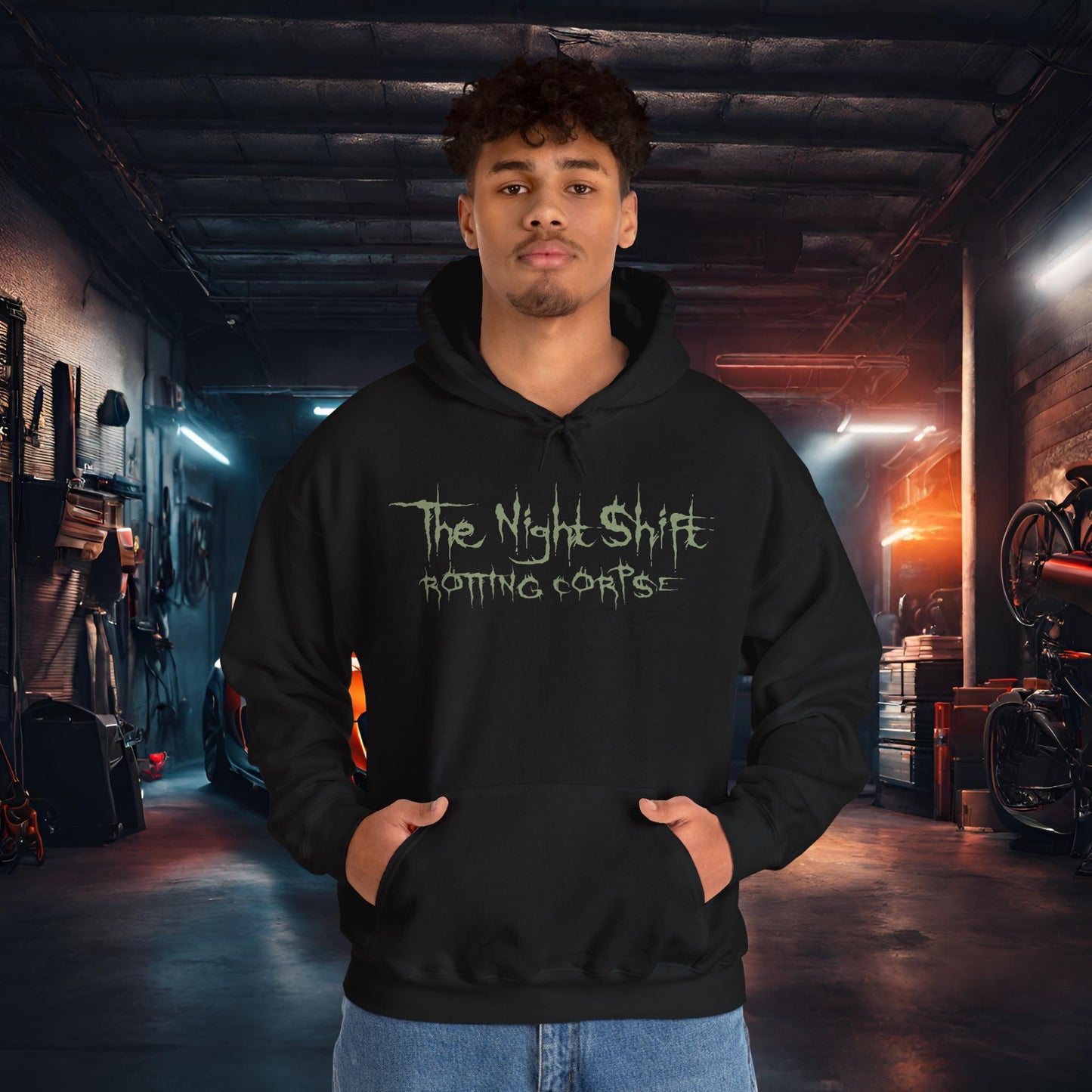 Rotting Corpse Zombie-Ultra Soft, Premium Hoodie Printify by The Night Shift Automotive Apparel