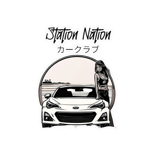 Kiss-Cut Vinyl Decals 8" x 10" Kiss-Cut Satin Printify by The Night Shift Automotive Apparel