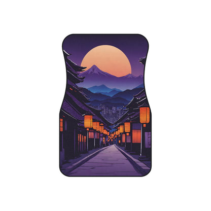 Lamplight Japanese Traditional Village-Premium, High Quality Car Floor Mats (Set of 2 Front Floor Mats) Printify by The Night Shift Automotive Apparel