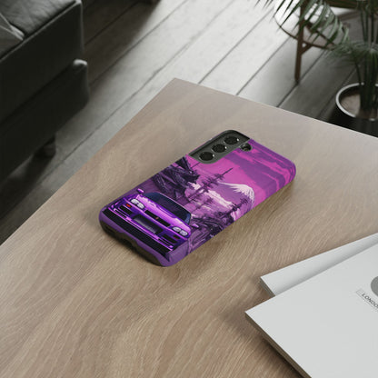 Nissan Skyline R34 Mt Fuji-Dual Layer Ultra Tough Phone Case Samsung Galaxy S22 Matte Printify by The Night Shift Automotive Apparel