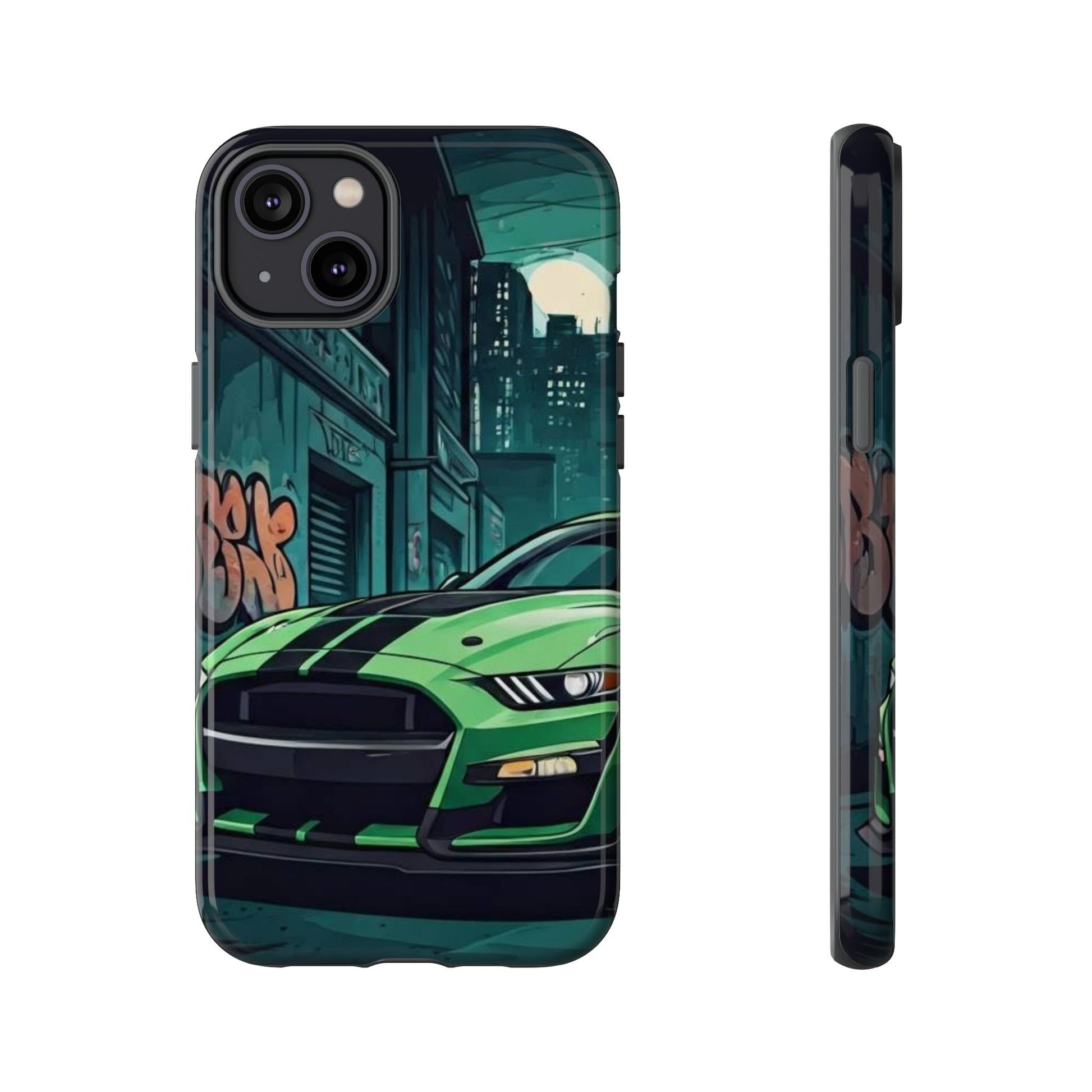 Ford Mustang Shelby GT500 Street Life-Dual Layer Ultra Tough Phone Case Printify by The Night Shift Automotive Apparel
