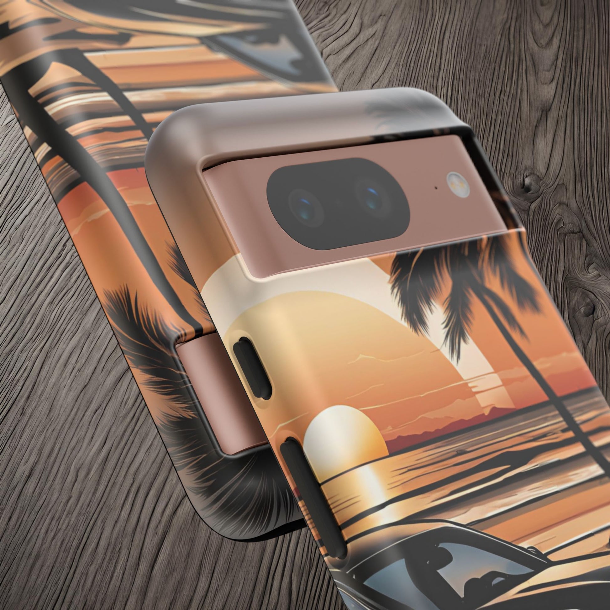 BMW Sunset On The Beach-Dual Layer Ultra Tough Phone Case Printify by The Night Shift Automotive Apparel