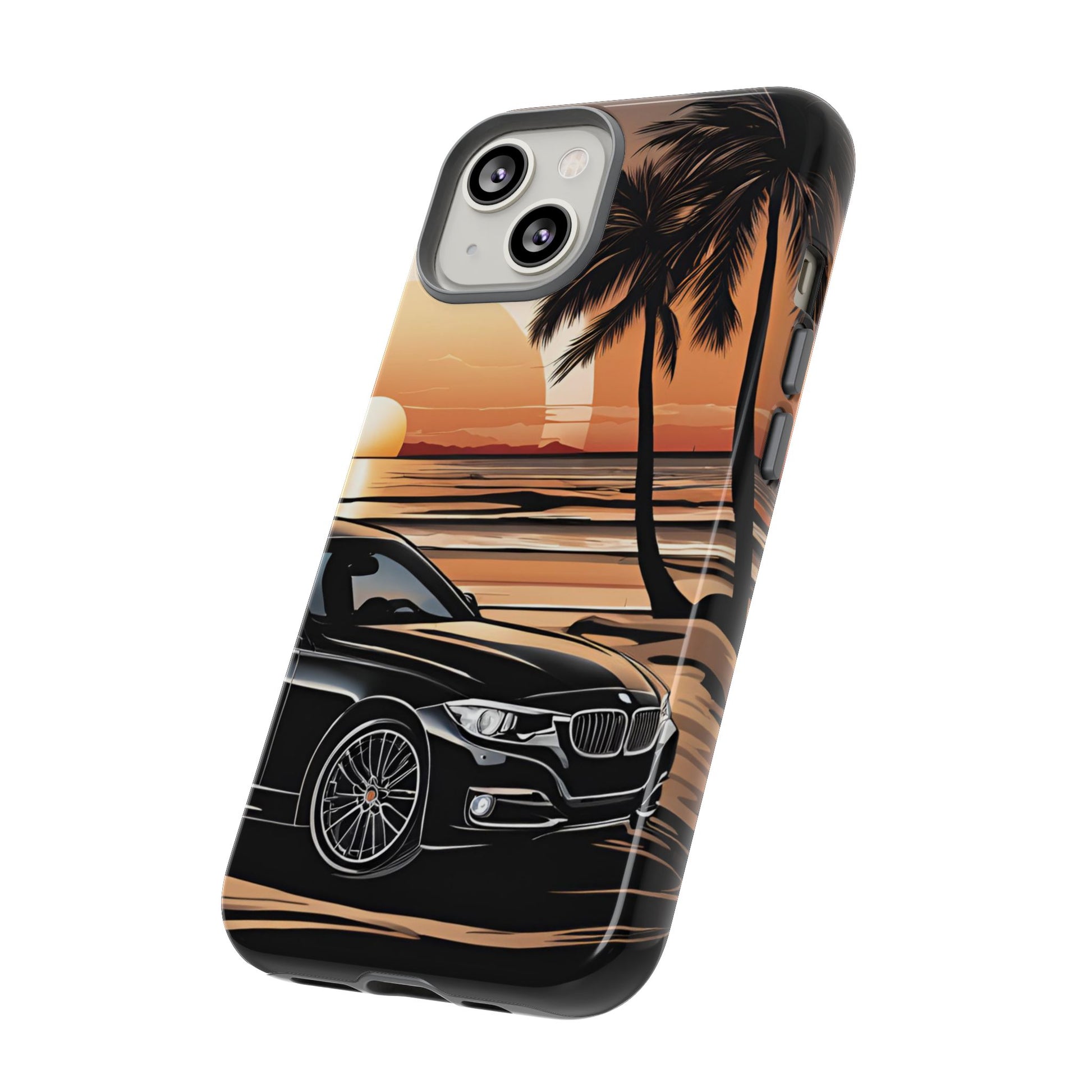 BMW Sunset On The Beach-Dual Layer Ultra Tough Phone Case Printify by The Night Shift Automotive Apparel