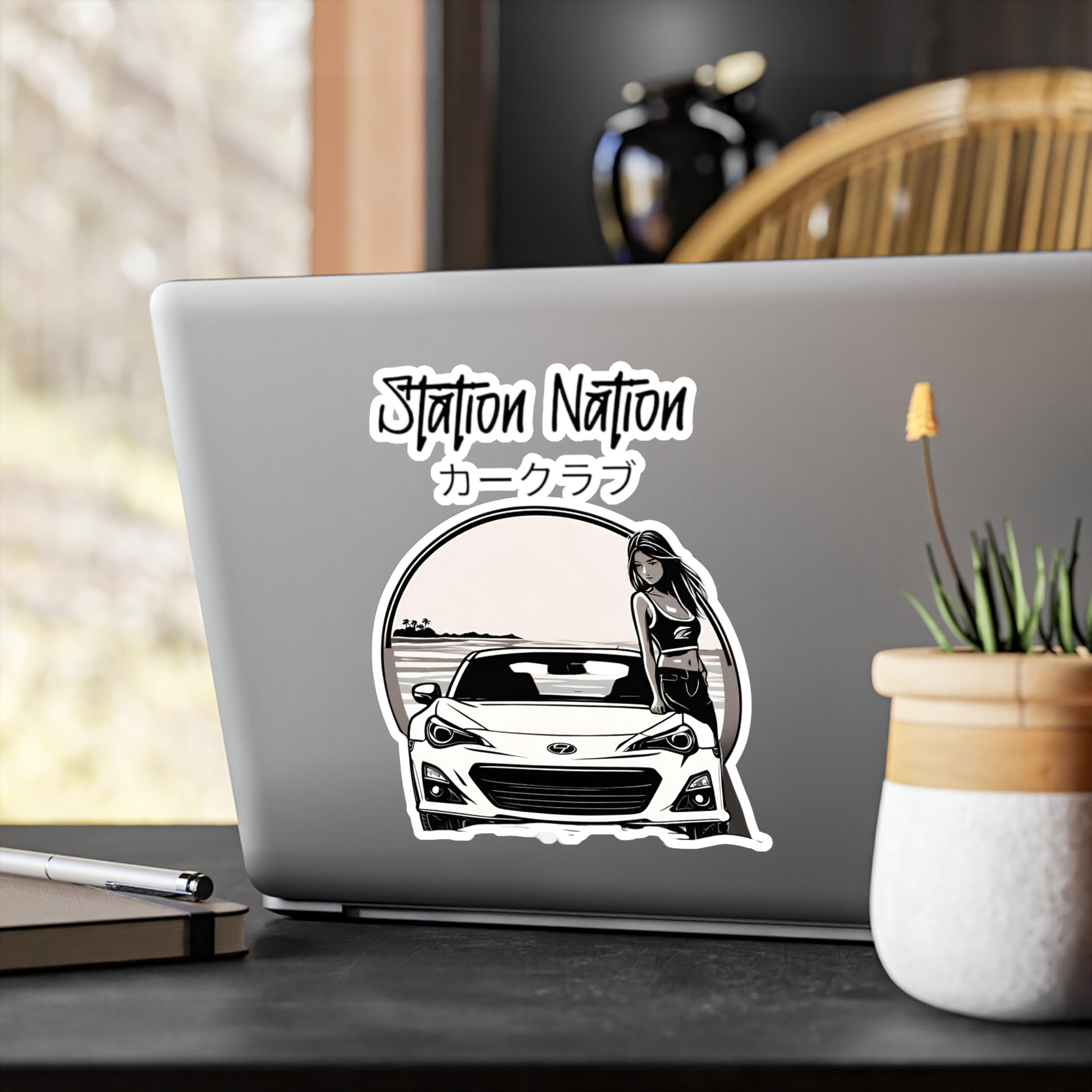 Kiss-Cut Vinyl Decals Printify by The Night Shift Automotive Apparel
