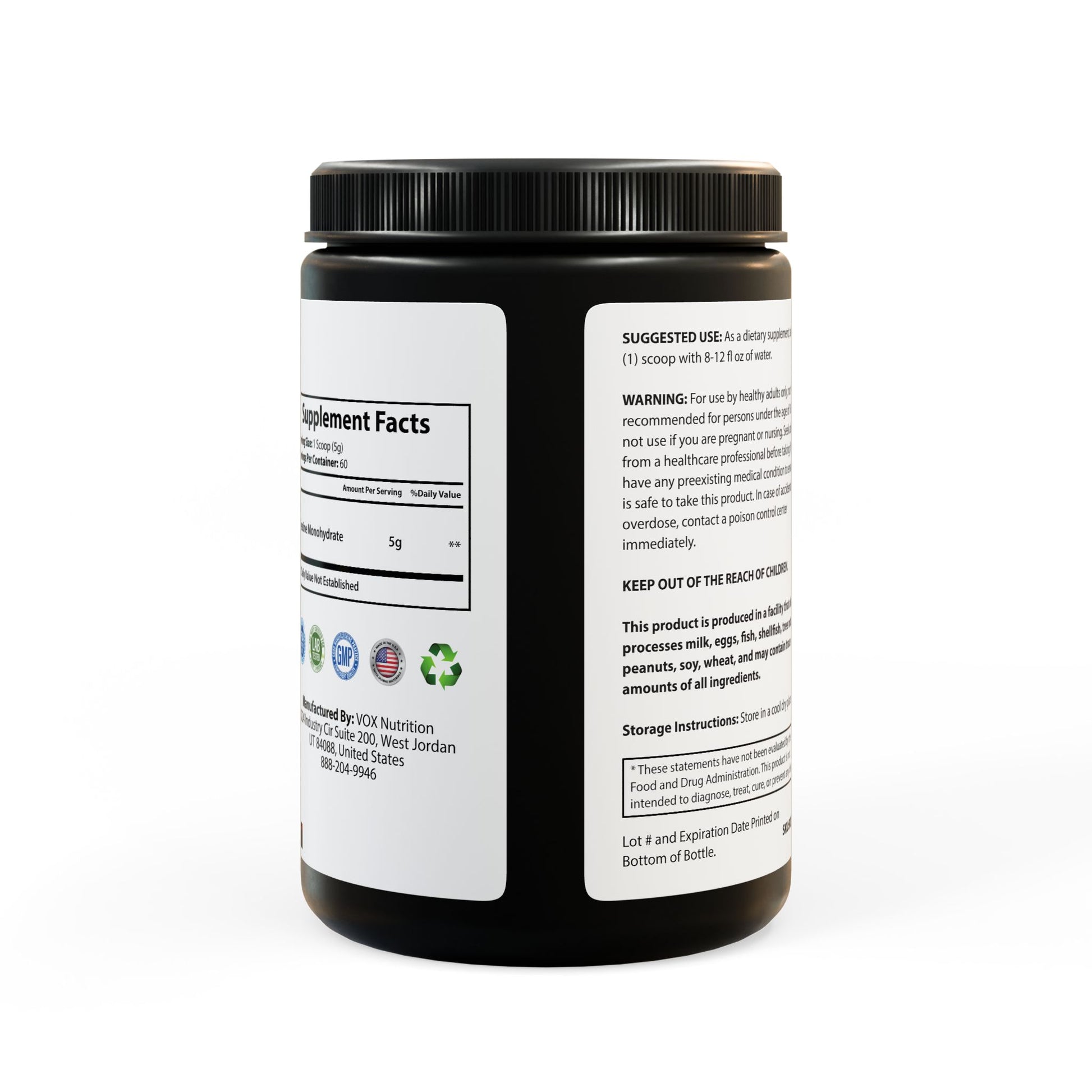 Atomic Vice - Creatine Monohydrate Supplement (300g, 10.58oz) Printify by The Night Shift Automotive Apparel