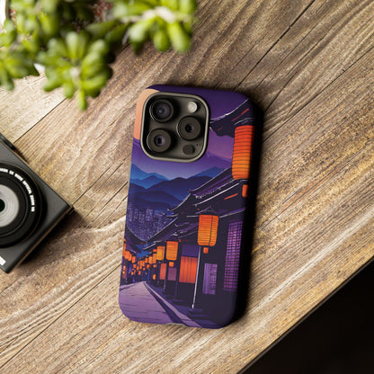 Traditional Japanese Village Countryside-Dual Layer Ultra Tough Phone Case iPhone 15 Pro Matte Printify by The Night Shift Automotive Apparel