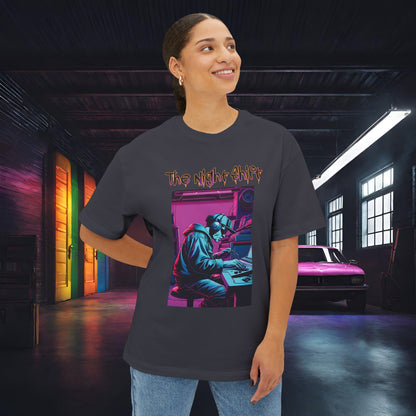 Makin' Beats-Premium, Ultra Soft Unisex Oversized Boxy Tee Printify by The Night Shift Automotive Apparel