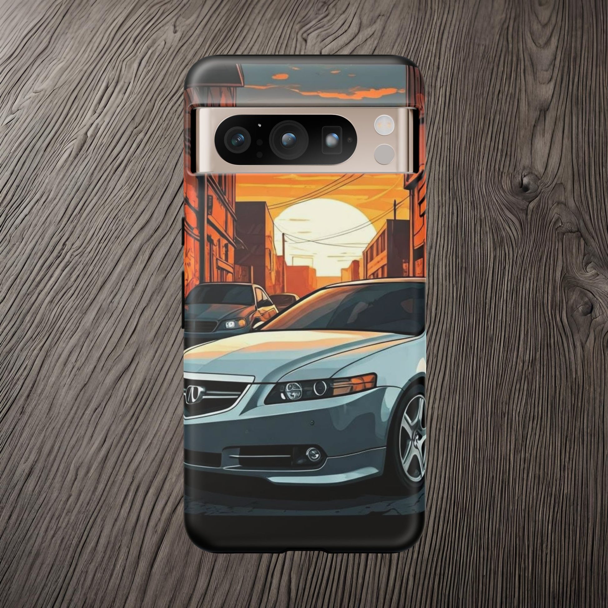 Acura TL Street Life-Dual Layer Ultra Tough Phone Case Google Pixel 8 Pro Matte Printify by The Night Shift Automotive Apparel