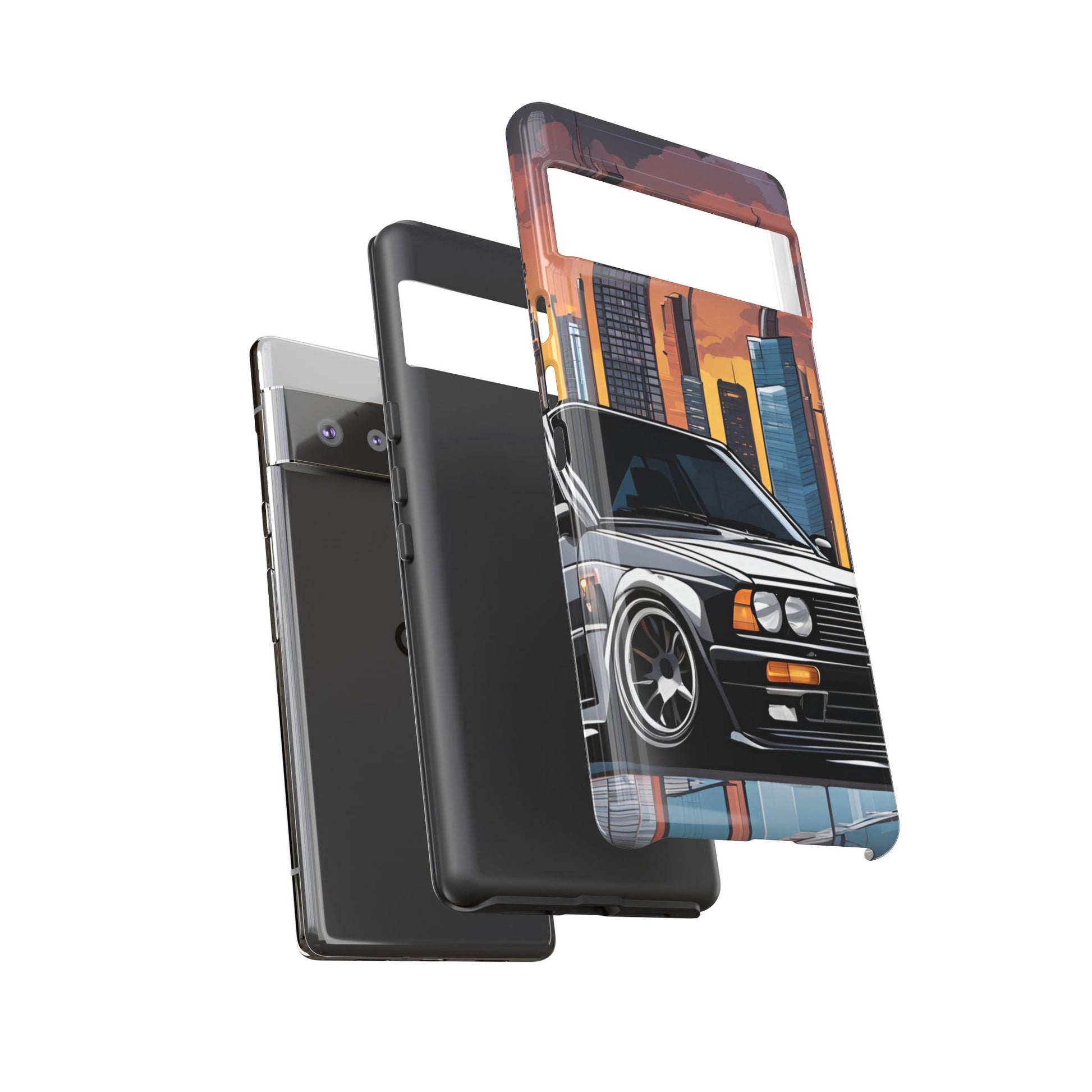 BMW E30 M3-Dual Layer Ultra Tough Phone Case Printify by The Night Shift Automotive Apparel