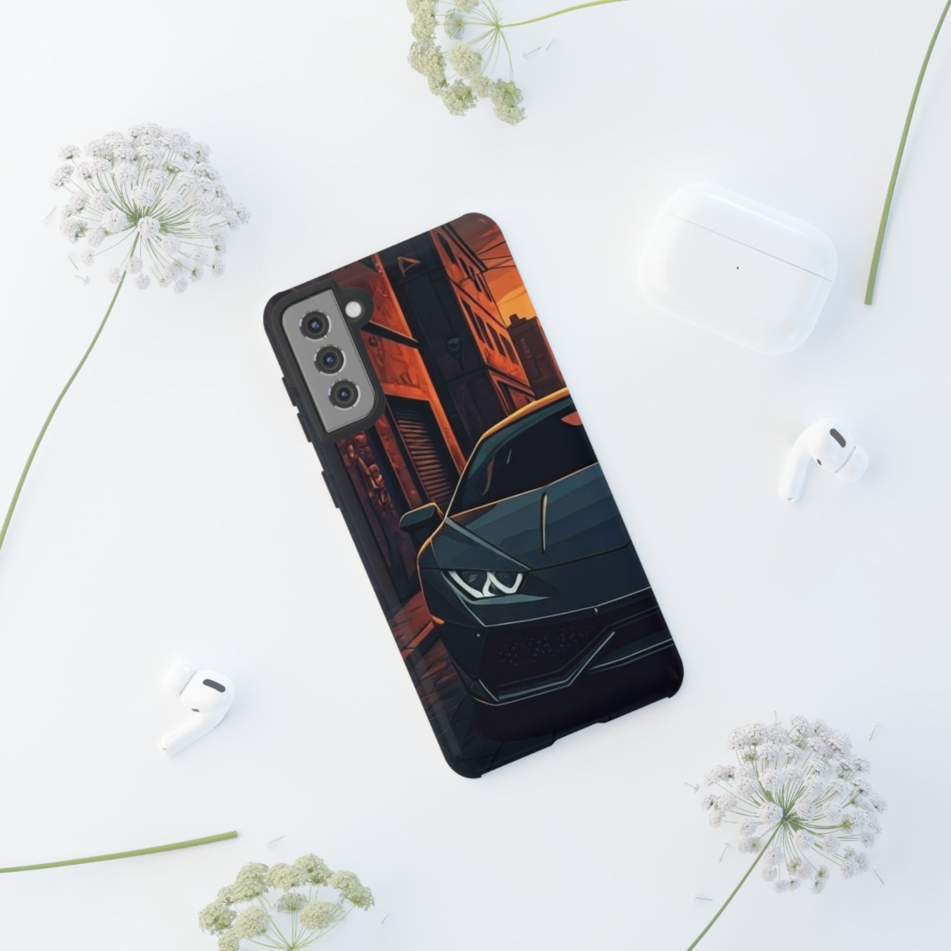 Lamborghini Huracan Street Life-Dual Layer Ultra Tough Phone Case Printify by The Night Shift Automotive Apparel